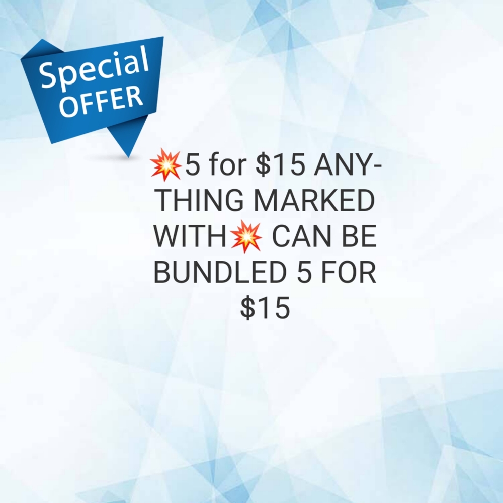 💥5 for $15💥